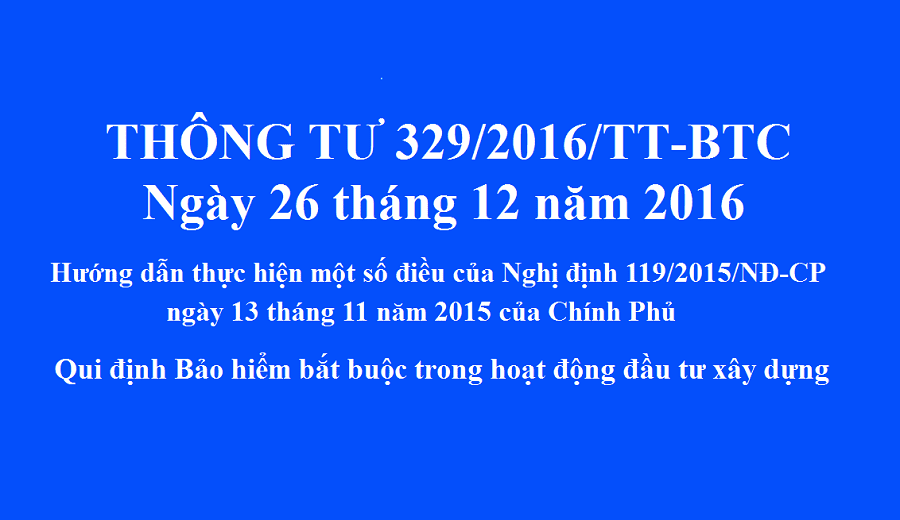 329/2016/TT-BTC của bộ tài chính