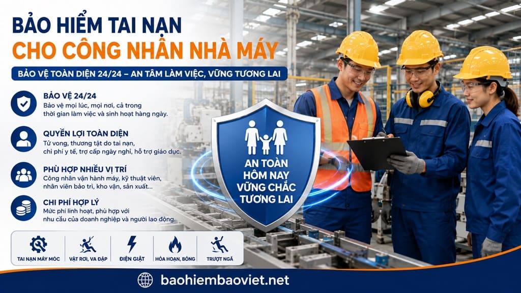 bao hiem tai nan cho cong nhan nha may